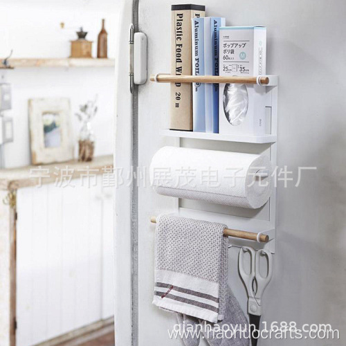 Iron magnetic rack roll paper towel rack